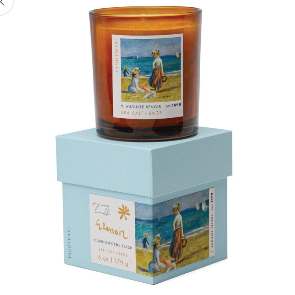 Paddywax Renoir Impressionist Series Candle Sea Salt + Sage Scented 6oz